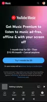 برنامه‌نما YouTube Music عکس از صفحه