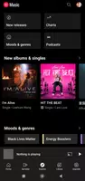 برنامه‌نما YouTube Music عکس از صفحه