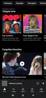 برنامه‌نما YouTube Music عکس از صفحه