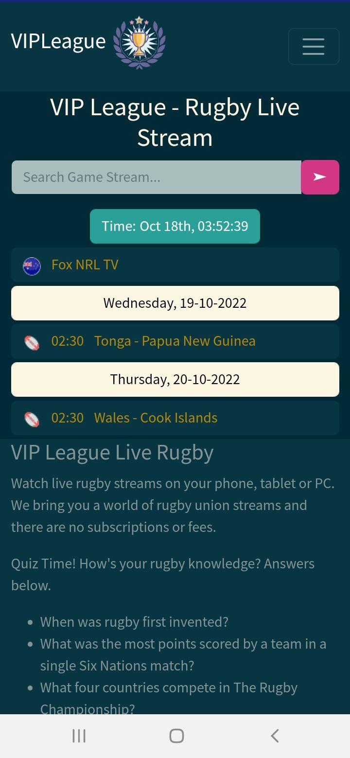 VIPLeague - Free Live Sports Streams APK voor Android Download