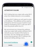2 Schermata Samsung Wi-Fi Calling