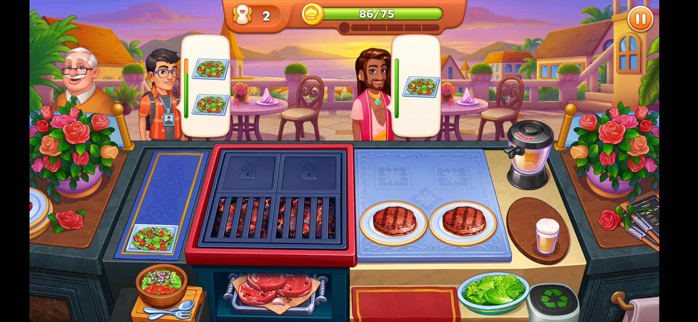 疯狂餐厅-好玩上瘾的大厨美食烹饪游戏