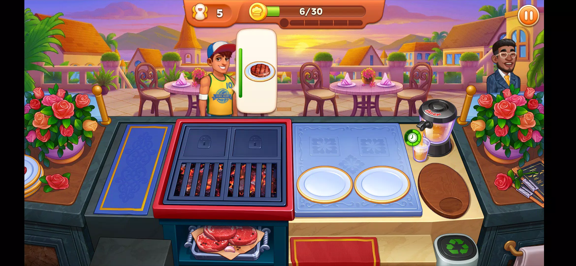 疯狂餐厅-好玩上瘾的大厨美食烹饪游戏