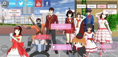 SAKURA School Simulator постер