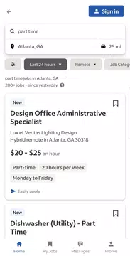 Screenshot 1 for Indeed Job Search