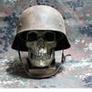 Череп в военной каске