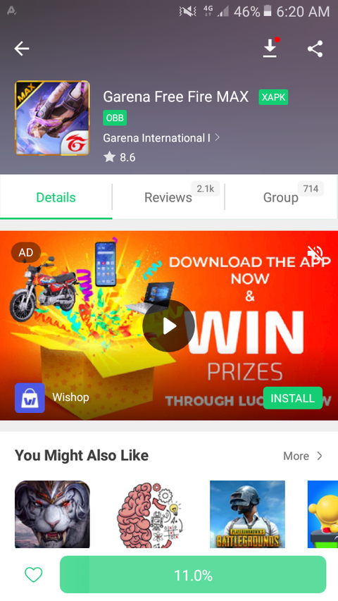 asif as add a post under Free Fire MAX Discussion Group APKPure Group